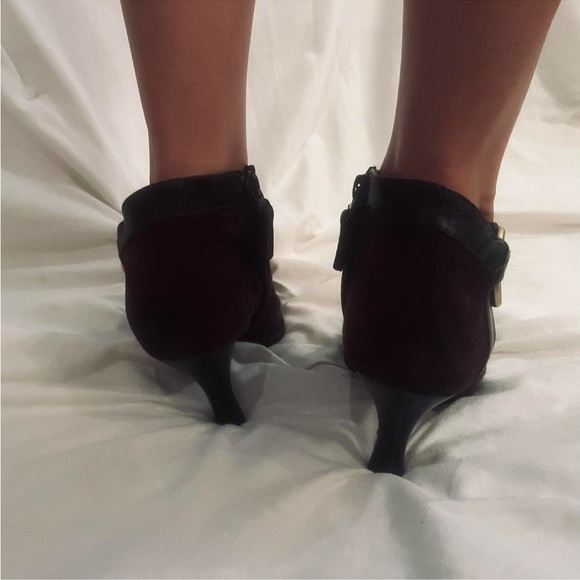 Brown Pointed Toe Suede Bally Ankle Boots - Picture 6 of 8